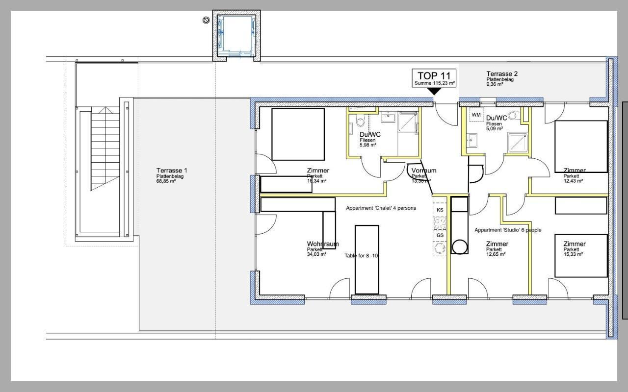 Das Taja Paznaun Penthouse Apartments Зее Екстериор снимка